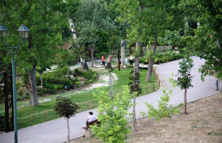 δενδροφυτεύσεις δημιουργώντας μια πράσινη ζώνη κατά μήκους του.