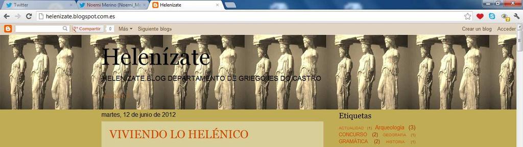 RECURSOS MULTIMEDIA. Accións colaboración TIC Páxinas web de interese. www.culturaclásica.com www.perseus.tufts.edu.