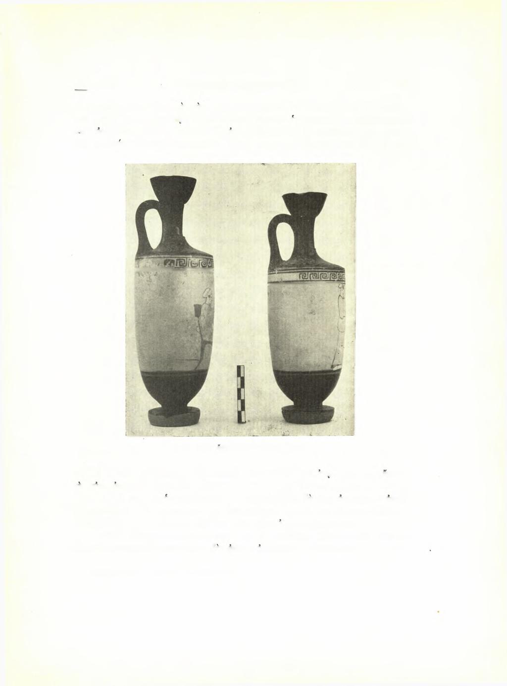 AE 1950-1951 Δύο πρώιμοι Άττικαί λήκυθοι 155 ύποβιβασθή συμφώνως προς την νεωτέραν περί τό 470 χρονολογίαν τής κύλικος τοΰ Άχιλλέως έν Βερολίνο)1, αί δΰο λήκυθοι
