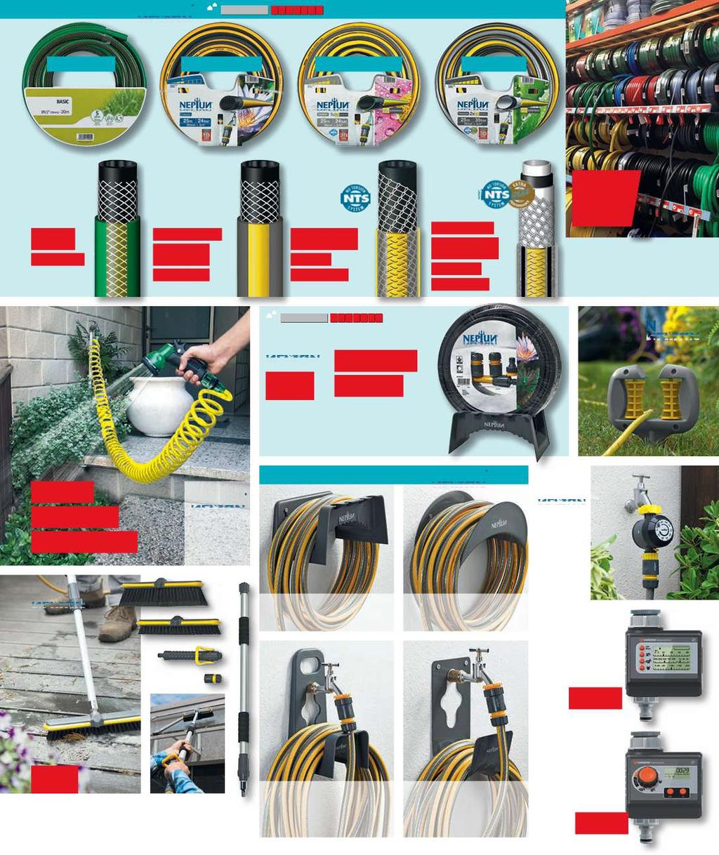 Záhradné hadice HOBBY POUŽITIE PRE STREDNÚ ZÁŤAŽ PRE ČASTÉ NASADENIE PROFI POUŽITIE Basic do 15 bar, dľžka: 3/4, 25 m 25, 90 bez kadmia a bária 5 rokov záruka Classic do 30 bar, dľžky: 1/2, 10 m/ 30