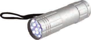 0 9 412 Torcia in alluminio (9 LED) Torch in aluminium (9LED)