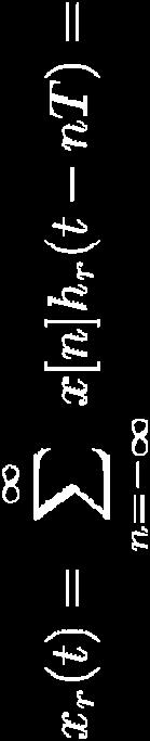 ακόλουθο σήμα εξόδου: x ( t) = X xˆ [ n] h ( t nt) = xˆ[ n] h ( t nt) = x[ n] h ( t nt) + e[ n]