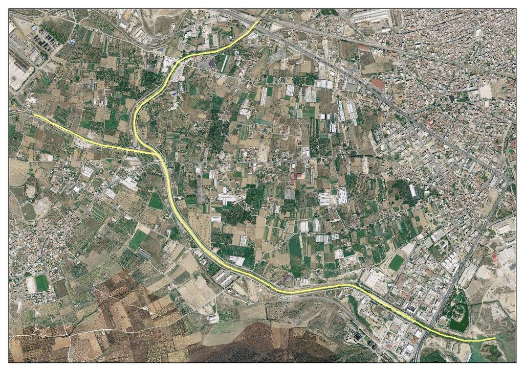 Παρακάτω παρατίθεται χάρτης δορυφορικής απεικόνισης της περιοχής μελέτης (Google Earth) (Σχήμα 2.1), χάρτης τοπογραφικών σημείων αποτύπωσης του υδατορρεύματος που μας παραχωρήθηκαν από τον κ.