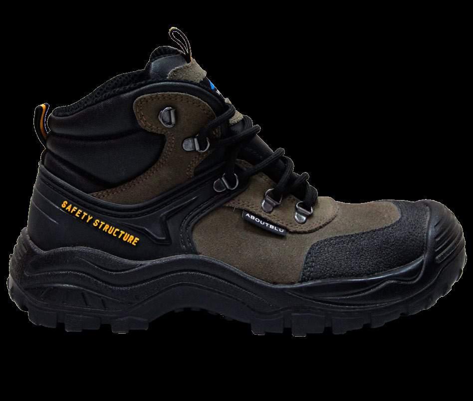 SAPHIR S3 Μποτάκια ασφαλείας από δέρμα nubuck Δέρμα