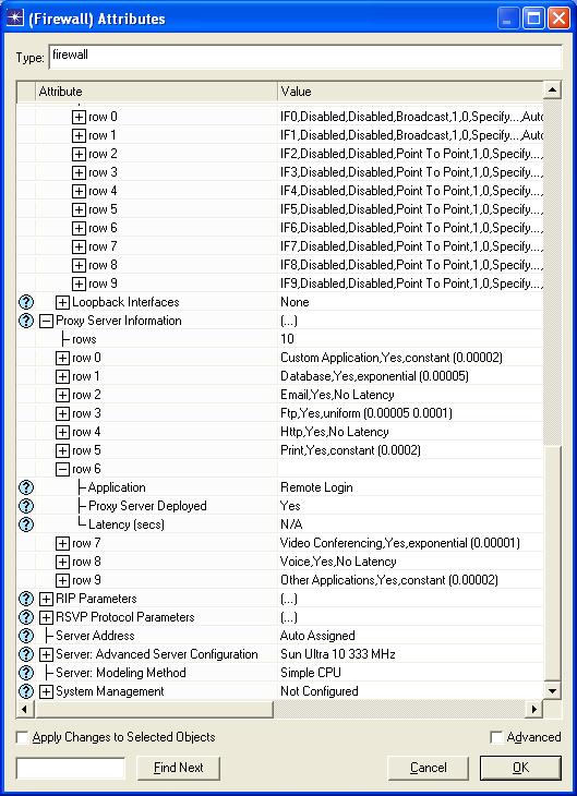 Εικόνα 3-7 Configuring the Firewall 5. Ρυθμίζοντας το MusicAndVideoServer: Δεξί κλικ στο MusicAndVideoServer και κάντε κλικ στο Edit Attributes.