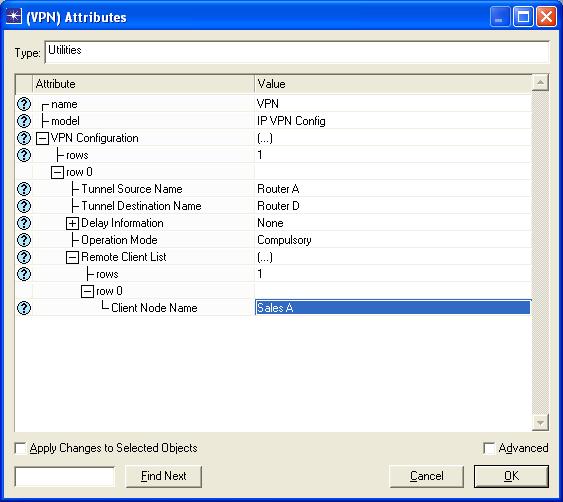 5.5.2 Διαμόρφωση του VPN 1. Δεξί κλικ στον κόμβο VPN Edit Attributes. i.