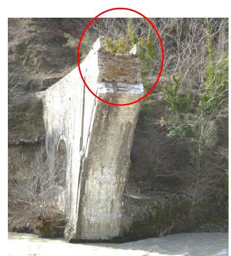 Εικόνα 56 Άποψη του δεξιού ακροβάθρου μετά την κατάρρευση.