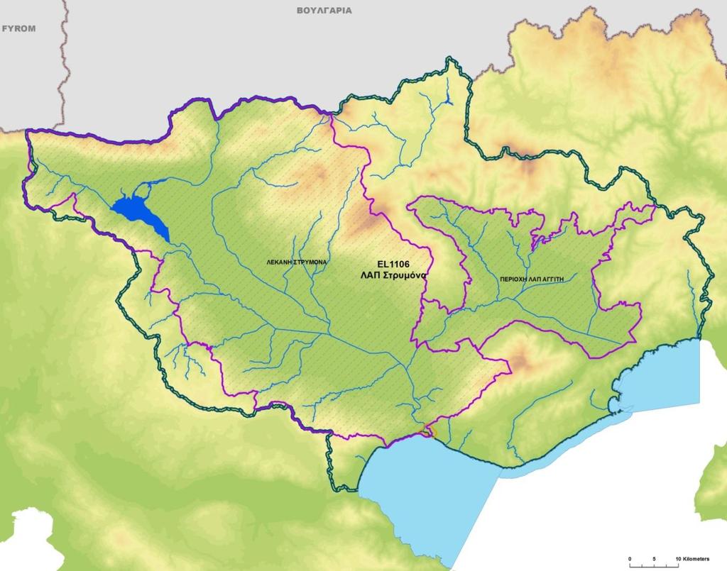 Κατάρτιση της 1 ης Αναθεώρησης του Σχεδίου Διαχείρισης Λεκανών Απορροής Ποταμών του ΥΔ Αν. Μακεδονίας. (EL11) Χάρτης 6: Θεσμοθετημένες Ευπρόσβλητες Ζώνες στο ΥΔ Ανατ.