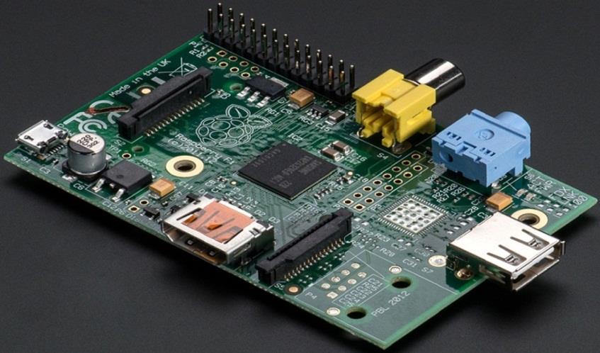 Raspberry Pi Model A Εικόνα 2: Raspberry Pi Model A Πρόκειται για ένα χαμηλών προδιαγραφών μοντέλο.