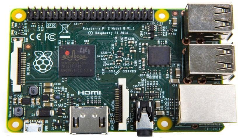 Raspberry Pi 2 Model B Εικόνα 6: Raspberry Pi 2 Model B Αφορά την δεύτερη γενιά του Raspberry Pi.