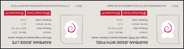 org/downloads πατάμε πάνω στο Raspbian. (εικόνα 34). [18] Εικόνα 34 Εικόνα 35 Όπως βλέπουμε στην εικόνα 35, μας έχει δυο επιλογές για να κατεβάσουμε.