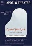THURSDAY, JULY 27, AT 20:30 Apollo Theater ( La piccola scala ) 153 rd Season Greek Opera Studio s Grand Finale Gala with Arias and Opera Scenes Eilana Lappalainen, General/Artistic Director Fortino