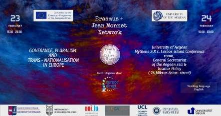 Jean Monnet Networks Πολύ-επίπεδη Διακυβέρνηση Jean Monnet Network Governance, Pluralism & Trans-Nationalisation in Europe GovUnet (2016-2019).