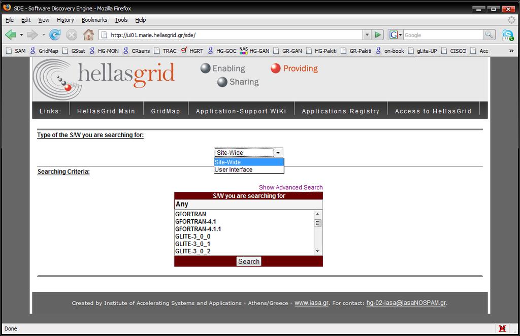 Προσβάσιμη από τον σύνδεσμο: http://sde.hellasgrid.