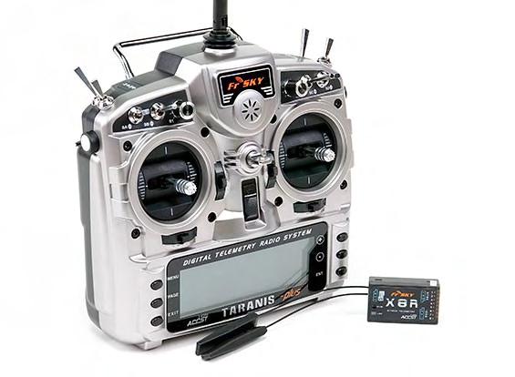40 Περιγραφή συστήματος OspreyT Σχήμα 5.12: FrSKY TARANIS plus και FrSKY X8R² τα δέκτη 8/16 καναλιών FrSky X8R [15].