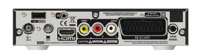 Στη πίσω όψη, έχουμε τις συνδέσεις Ant in/out, HDMI, SCART και DC in 5 V, οι οποίες καλύπτουν αξιοπρεπώς τα βασικά, κάτι που δεν συμβαίνει με τα πλουσιοπάροχα μενού, των οποίων οι βασικές επιλογές