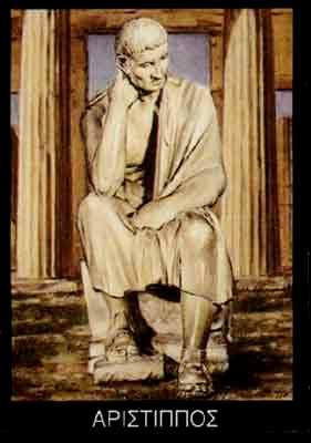 ΑΡΙΣΤΙΠΠΟΣ Ο ΚΥΡΗΝΑΙΟΣ Φιλόσοφος, μαθητής του Σωκράτη καθώς και ιδρυτής της Κυρηναϊκής Σχολής (ή αλλιώς γνωστή και ως Ηδονιστική Σχολή) ήταν ο Αρίστιππος ο Κυρηναίος.