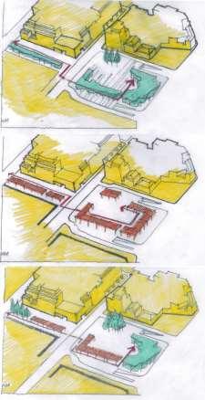 Εικ. 6: Σχολή Αρχιτεκτόνων ΕΜΠ, μάθημα 8 ου 6μήνου με θέμα «Τοπιακή Παρέμβαση στην περιοχή του Κεραμεικού». Δομική χρήση της φύτευσης. Εικ.