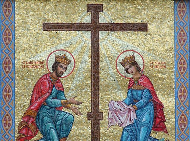 On this day, the fourth Sunday of Pascha, we remember the Paralytic, and appropriately celebrate the miracle worked on him, we, also, commemorate the Appearance of the Sign of the Precious Cross in