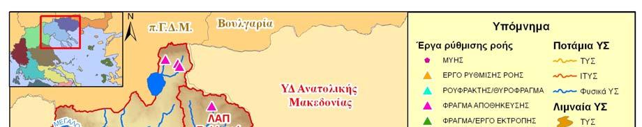 τα έργα αυτά ή το σκοπό που εξυπηρετούν, λαμβάνονται υπόψη ως ποσοτική πίεση και σχολιάζονται σε άλλη παράγραφο της παρούσας.