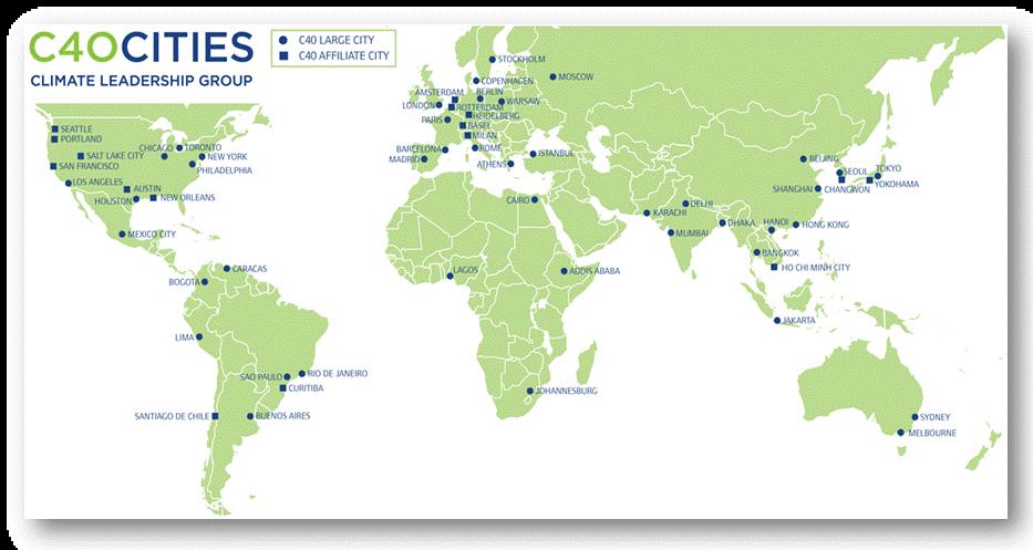 C40 Large Cities (1/2) Μία ομάδα πόλεων του κόσμου που
