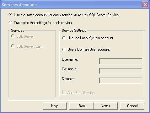 Βήμα 9 Στην οθόνη µε τίτλο Authentication Mode επιλέγετε Mixed Mode (Windows