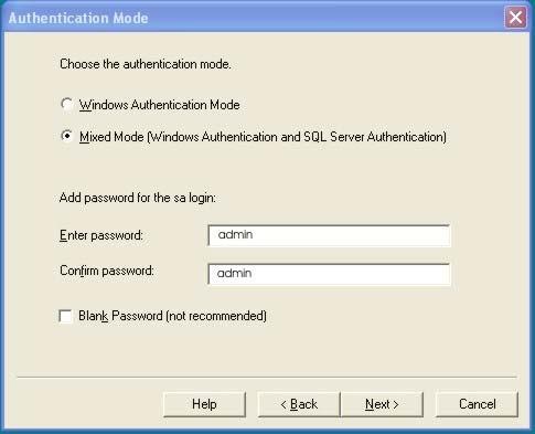 στα πεδία Enter password & Confirm password.