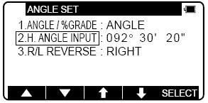 (tip instrument cu prismă) 0 SET F3 Resetarea unghi orizontal la 0 0 0 dacă se apasă de două ori DISP F4 Comută afişarea pe ecran între următoarele ordini unghi orizontal/distanţă orizontală/distanţă