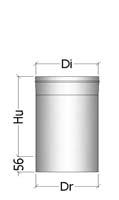 (0,3) (0,4) (0,4) (0,5) (0,6) (0,8) ELEMENTI DI RACCORDO CONNECTION ELEMENTS NI 026: RACCORDO A 100mm (liscio) JOINT ELEMENT TO 100mm (sleeve) Elemento di collegamento del canale da fumo con la