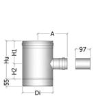 WITH CONDENSATE DRAIN Elemento per lo scarico, mediante raccordo filettato, dell'eventuale condensa nel canale da fumo Element designed to drain off any condensate in the connecting flue pipe,