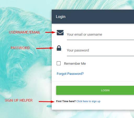Log In: Επιλέγοντας το Log In μεταφέρεστε στη φόρμα συμπλήρωσης του Username σας και του Password σας (τα οποία έχετε