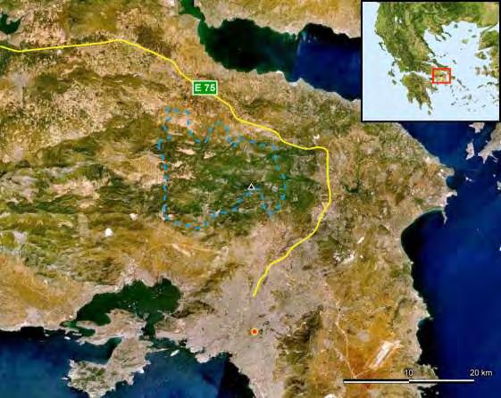 ΠΑΡΑΡΤΗΜΑΤΑ Χάρτης 5.4. 2 : Ορεινός Όγκος Πάρνηθας - Δορυφορική Λήψη Πηγή: http://en.