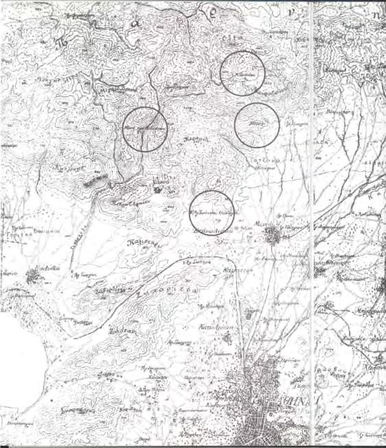 ΠΑΡΑΡΤΗΜΑΤΑ Χάρτης 5.5. 1 : Μενίδι 1917 - Χάρτης Χρήσεων Γης Πηγή:http://courses.arch.ntua.
