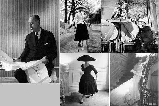 Ο Κριστιάν Ντιόρ το 1947 παίρνει τα ηνία στον χώρο της μόδας και το πρώτο που λάνσαρε ήταν η γραμμή Α, αυτό ήταν το New look το οποίο συγκλόνισε και ενθουσίασε.