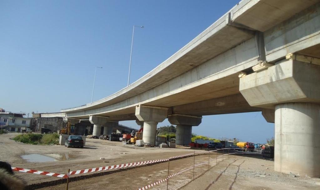 γέφυρας Τ7 και της γέφυρας Τ6, καθώς και το