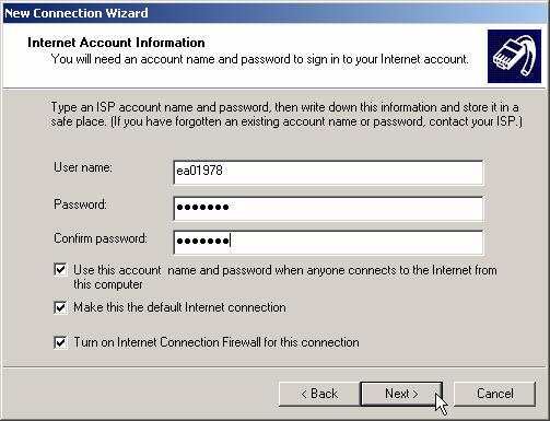 Πληκτρολογήστε το username και το password που σας παραχωρήθηκαν.
