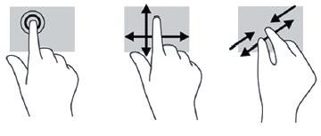 Use gestures The following gestures can be usedwith your tablet: Change your tablet s view The Auto-rotate feature allows you to change your tablet s view.
