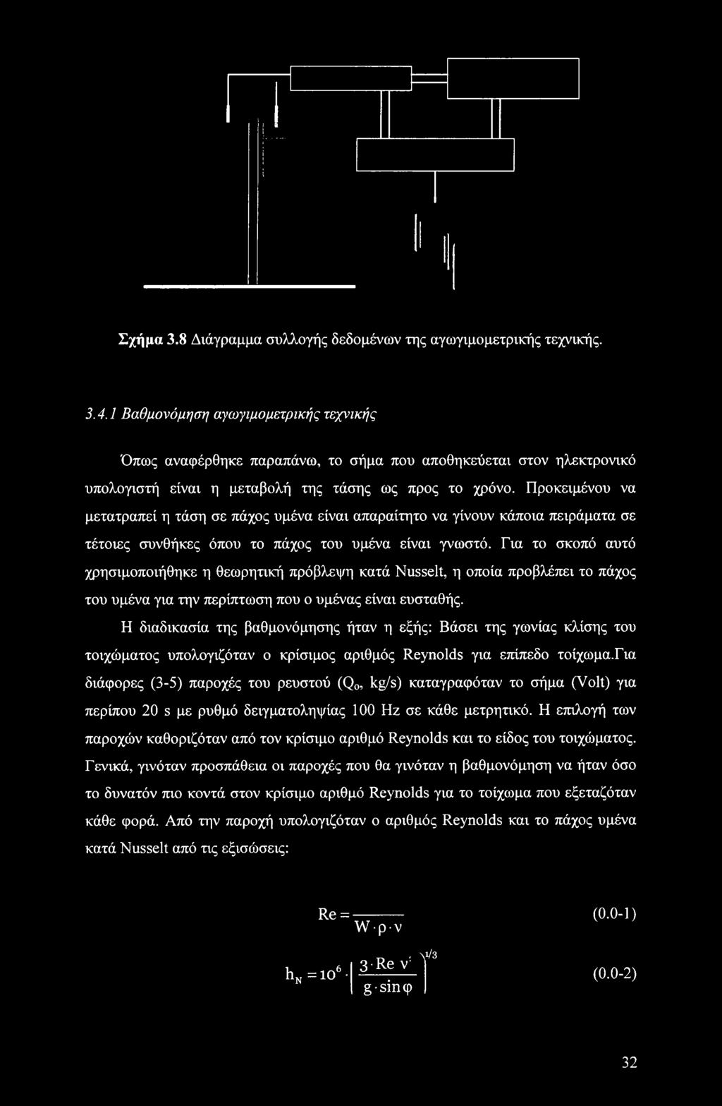 Προκειμένου να μετατραπεί η τάση σε πάχος υμένα είναι απαραίτητο να γίνουν κάποια πειράματα σε τέτοιες συνθήκες όπου το πάχος του υμένα είναι γνωστό.