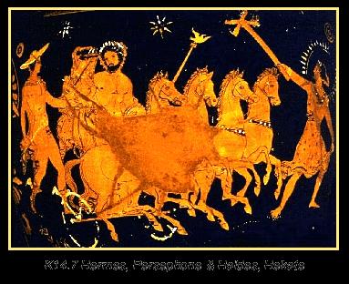 Texto A9: Rapto de Perséfone por su tío Plutón Ἀππολόόδωρος Βιβλιοθήήκη (A,5, 1) APOLODORO, BIBLIOTECA (I, 5, 14) [Α 5,1] Πλούύτων δὲ Περσεφόόνης Plutón, enamorado de Perséfone, la raptó ἐρασθεὶς