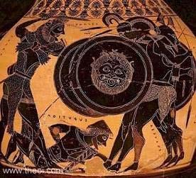 Α 3,5 ἐπέέταξεν: Aoristo del verbo ἐπιτάάσσω: ordenar, encargar. ἕκτον ἆθλον: predicativo del complemento directo. ὄρνιθας: ὄρνις ιθος, ἡ, ὁ: ave. ἐκδιῶξαι: Infinitivo de aoristo de ἐκδιώώκω.