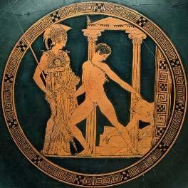 Texto A28: Teseo y el Minotauro Ἀππολόόδωρος Βιβλιοθήήκη (A, 8-10) APOLODORO, BIBLIOTECA (I, 8-10) [8] ὡς δὲ ἧκεν εἰς Κρήήτην, Ἀριάάδνη Y cuando (Teseo) llegó a Creta, Ariadna, θυγάάτηρ Μίίνωος