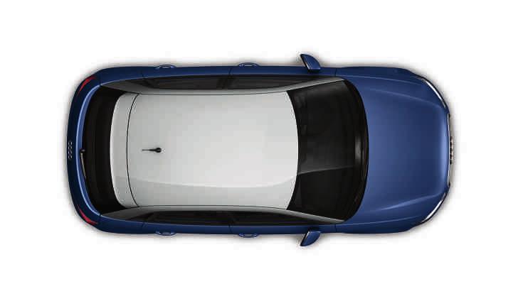 Συνδυασμοί Audi A1 Sportback Τόξο οροφής σε αντίθετη απόχρωση Λαμπερό μαύρο Ασημί Ice μεταλλικό Γκρί Daytona περλέ Χρώματα