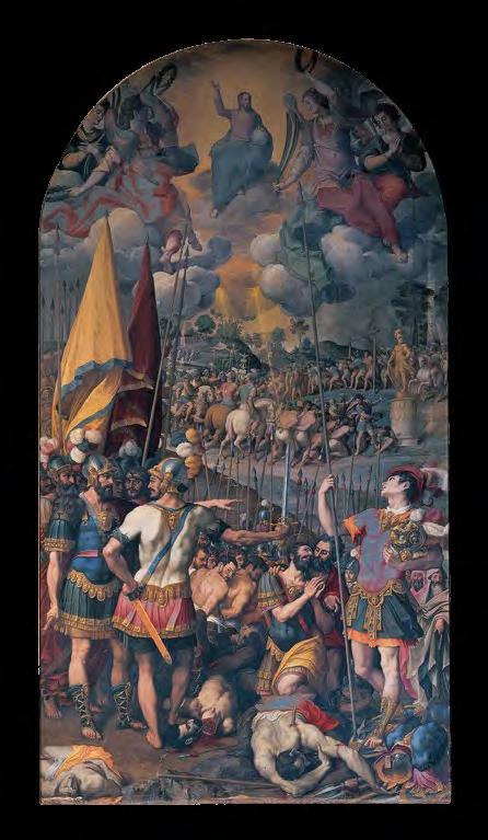 Ρόμουλο Τσιντσινάτο (π. 1502-1593) Το μαρτύριο του Αγίου Μαυρικίου, 1584 Λάδι σε καμβά, 540 x 288 εκ. Μοναστήρι Αγίου Λαυρεντίου, Εσκοριάλ Romulo Cincinnato (c.