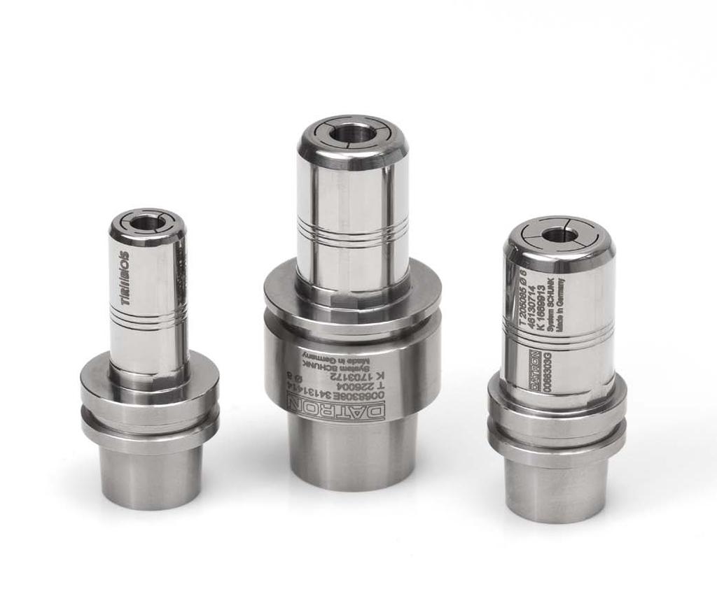 DATRON/Schunk HSK-E klieštiny DATRON/Schunk HSK-E klieštiny Spoločnosťami DATRON a Schunk vyvinuté klieštiny HSK-E sú robustné a majú obvodovú hádzavosť < 3 μm.