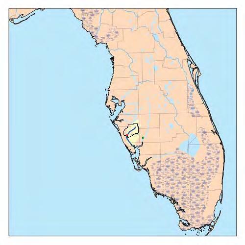 Κεφάλαιο 4 o -Ρύθµιση του µοντέλου ENNS για τις λεκάνες Γλαύκου, Ερύµανθου, Μεσοχώρας και Myakka, Florida Η.Π.Α. Μεξικού. Το ποτάµι έχει µήκος 40 km περίπου και η λεκάνη απορροής του έχει εµβαδό 606.