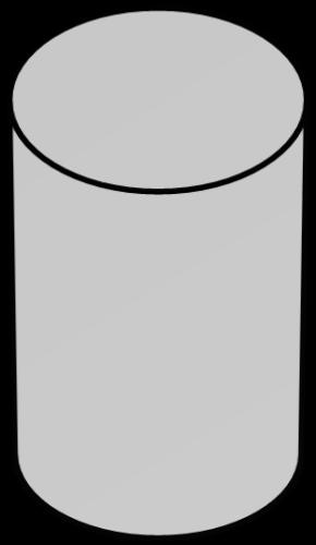 3. Ένας συμπαγής κύλινδρος έχει εμβαδόν βάσης 36π m. Στο κάτω μέρος του κυλίνδρου υπάρχει ένας συμπαγής κώνος ΑΒΓ με εμβαδόν κυρτής επιφάνειας 60π m.