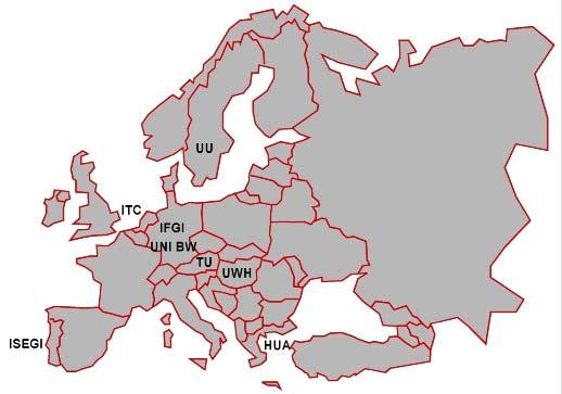 Φορείς του Έργου List of Institutions and Courses ITC - Visualisation International Institute for Geo-Information Science and Earth Observation, Enschede, The Netherlands HUA - Geographic Data Bases