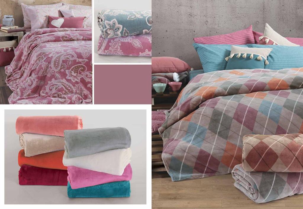Μοναδικοί συνδυασμοί χρωμάτων και σχεδίων σε μοντέρνες γραμμές συνθέτουν αυτή τη συλλογή από fleece κουβέρτες.