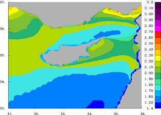 The approach adopted is based on the simulation of the sea state over the area of interest by numerical wave modeling systems at a very high temporal and spatial resolution mode for a ten-year period