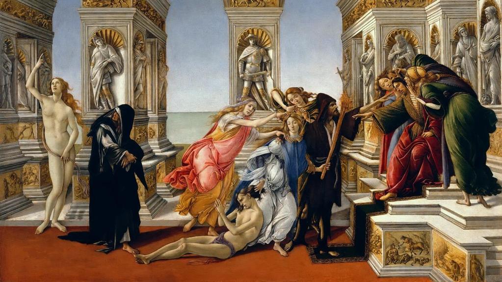Sandro Botticelli, Η Συκοφαντία του